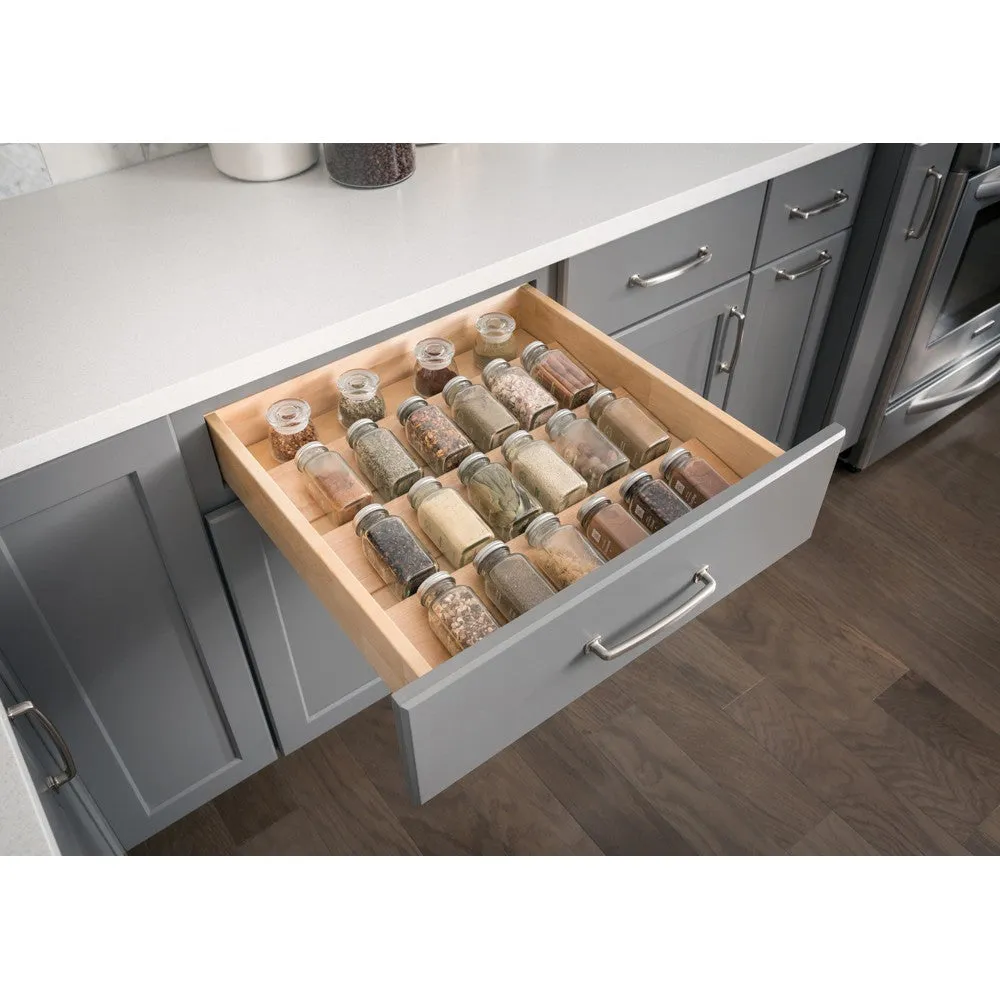 15, 24 inch Spice Tray Organizer for Drawers