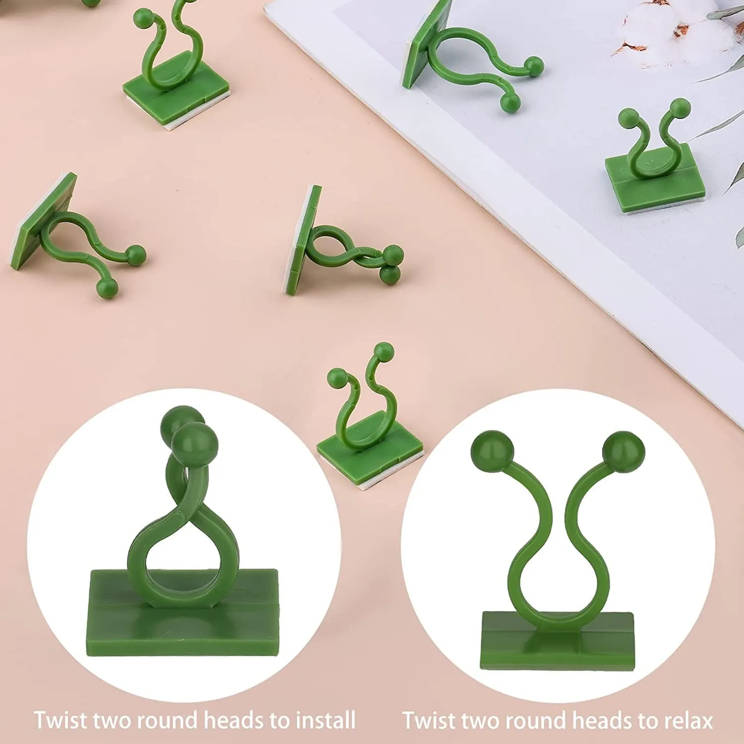 30pcs wall Plant Climbing Clip widely used for holding plants and poultry purposes and all (Box/30 Pcs Set)