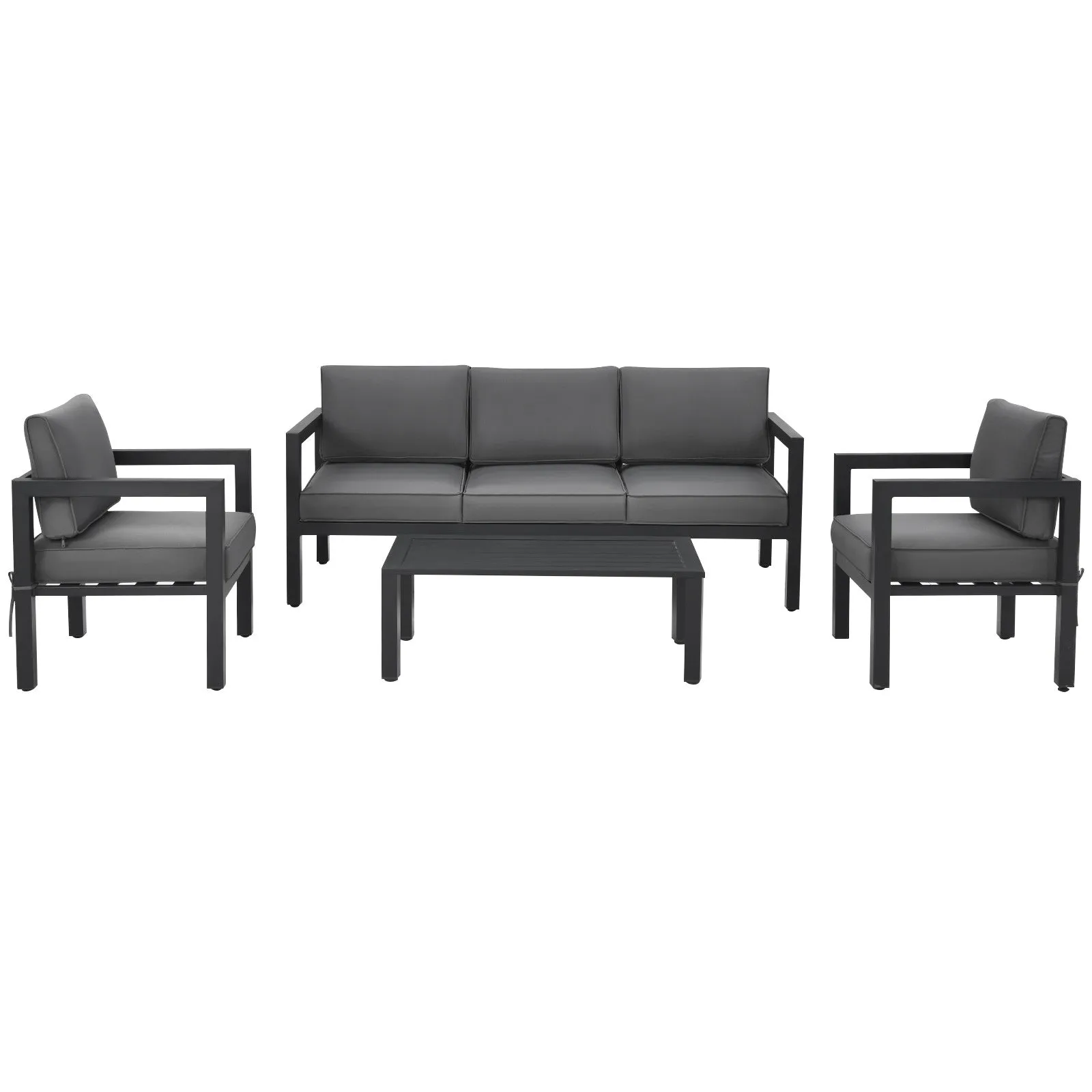 4pc Outdoor Furniture Set - Gray