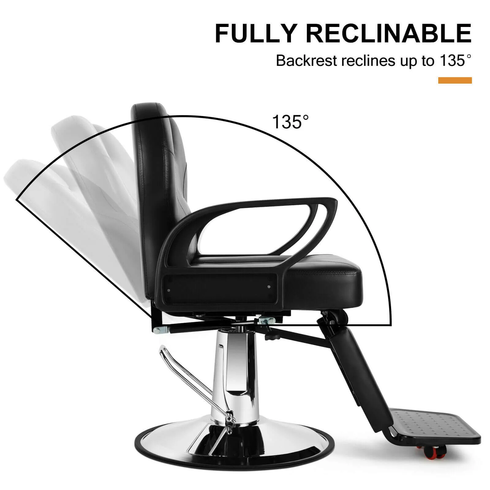 #5015 Hydraulic Reclining Barber Chair