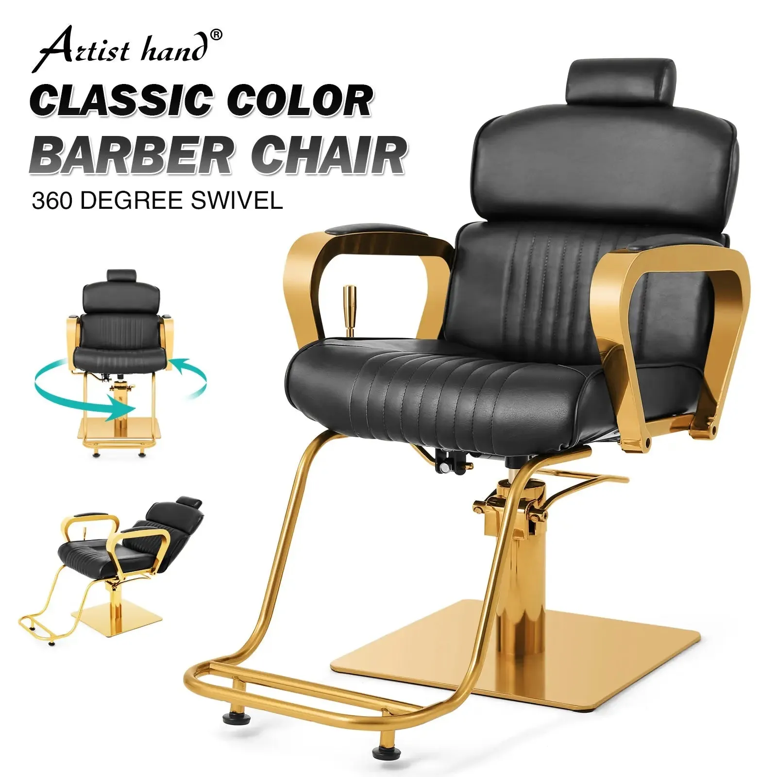 #5047  Prestige Gold All Purpose Barber Chair