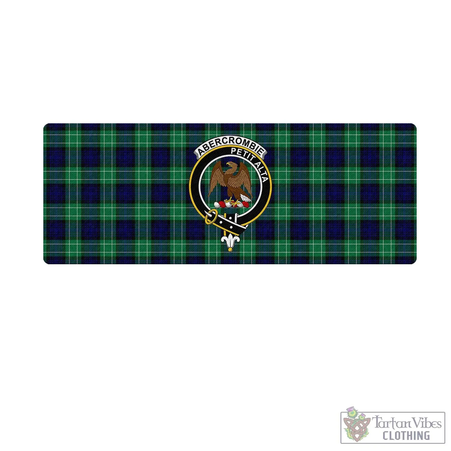 Abercrombie Tartan Mouse Pad with Family Crest