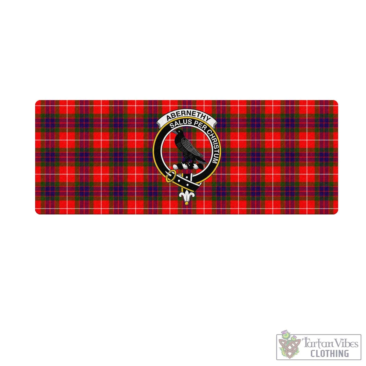 Abernethy Tartan Mouse Pad with Family Crest