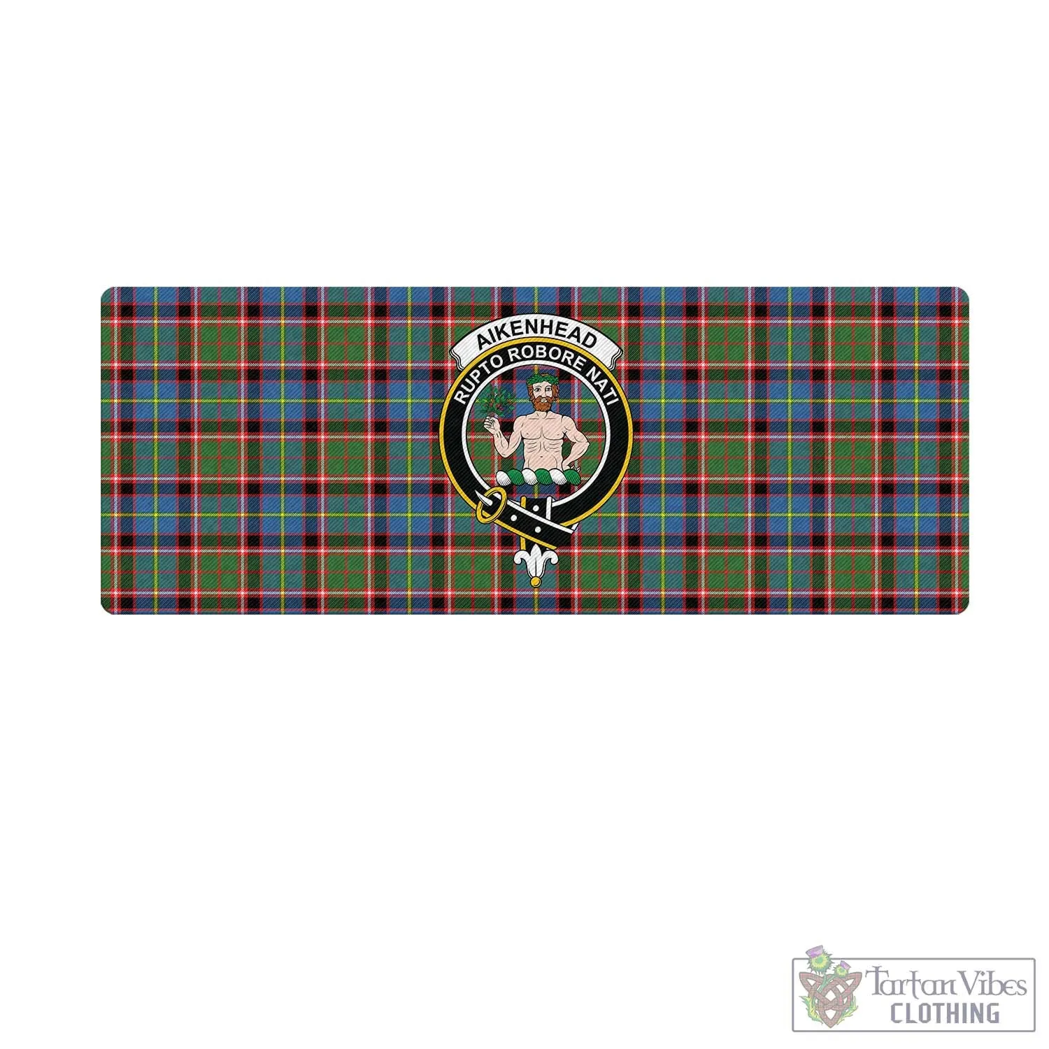 Aikenhead Tartan Mouse Pad with Family Crest