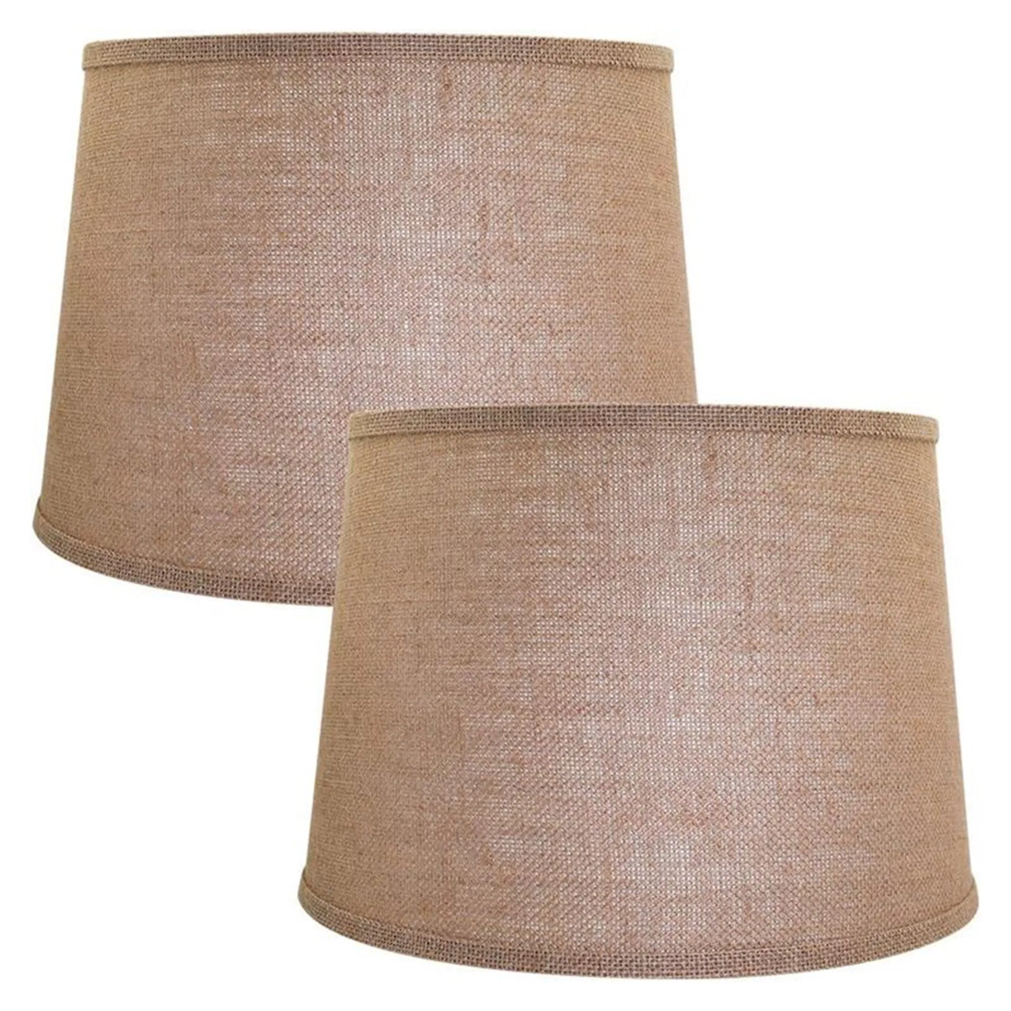 ALUCSET Burlap Drum Lampshades for Table Lamps and Floor Lights (Open Box)