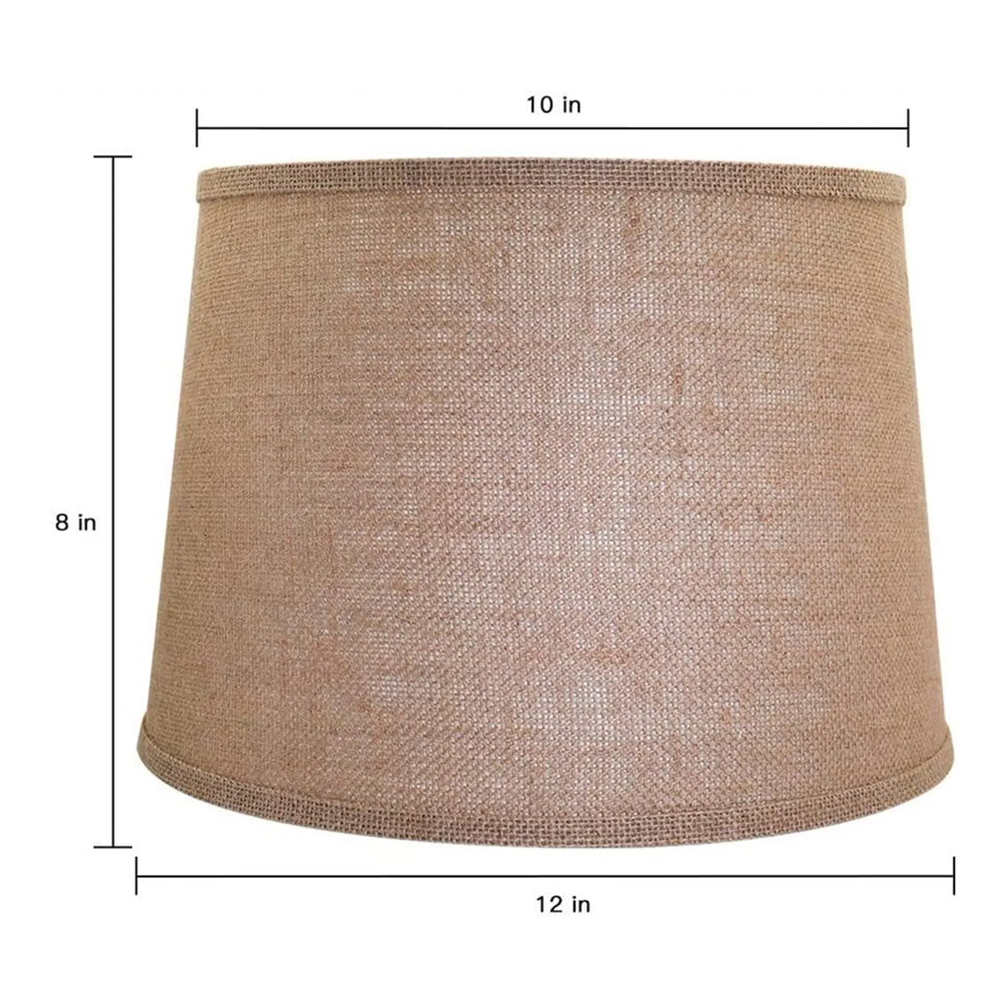 ALUCSET Burlap Drum Lampshades for Table Lamps and Floor Lights (Open Box)