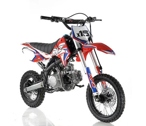 Apollo DB-X15 125CC 4 Speed Manual 33 Inch, Seat Height 14" front tire-OFF ROAD ONLY, CA Legal