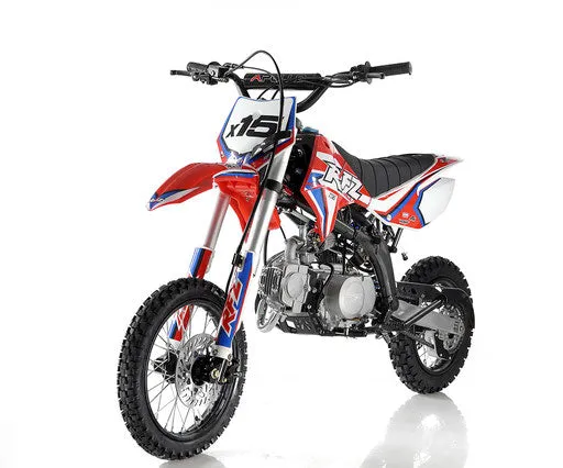 Apollo DB-X15 125CC 4 Speed Manual 33 Inch, Seat Height 14" front tire-OFF ROAD ONLY, CA Legal