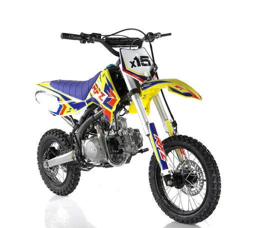 Apollo DB-X15 125CC 4 Speed Manual 33 Inch, Seat Height 14" front tire-OFF ROAD ONLY, CA Legal