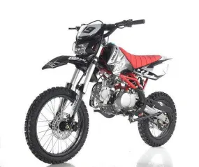 Apollo DB-X19 With HEADLIGHTS 125cc Pit / Dirt Motorcycle-17-inch front tire, 4 speed manual transmission, 32.25-inch seat height-OFF ROAD ONLY, NOT STREET LEGAL, CA Legal