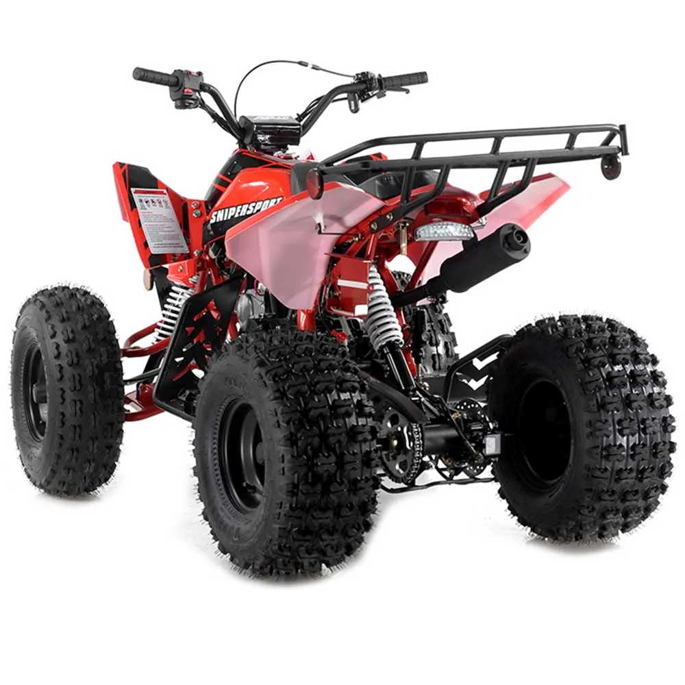 Apollo Sniper 125cc Youth Race Style ATV, Electric start, Automatic Trans, Reverse, CA legal