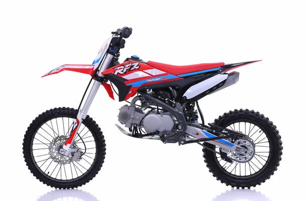 Apollo Thunder 150 Full Size Dirt Pit Bike, 4 Speed Manual, 140cc, Kick Start, 34.5 Inch Seat Height, 19 inch front tire, CA Legal