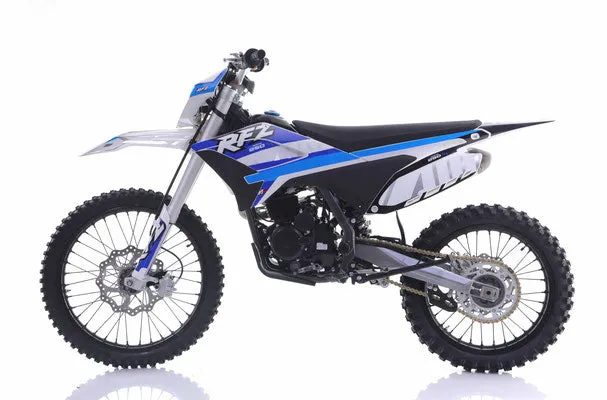 Apollo Thunder 250 DLX Thunder Adult Dirt Bike, 35.8-inch seat height, 5 speed manual Trans, Electric Start, CA Legal