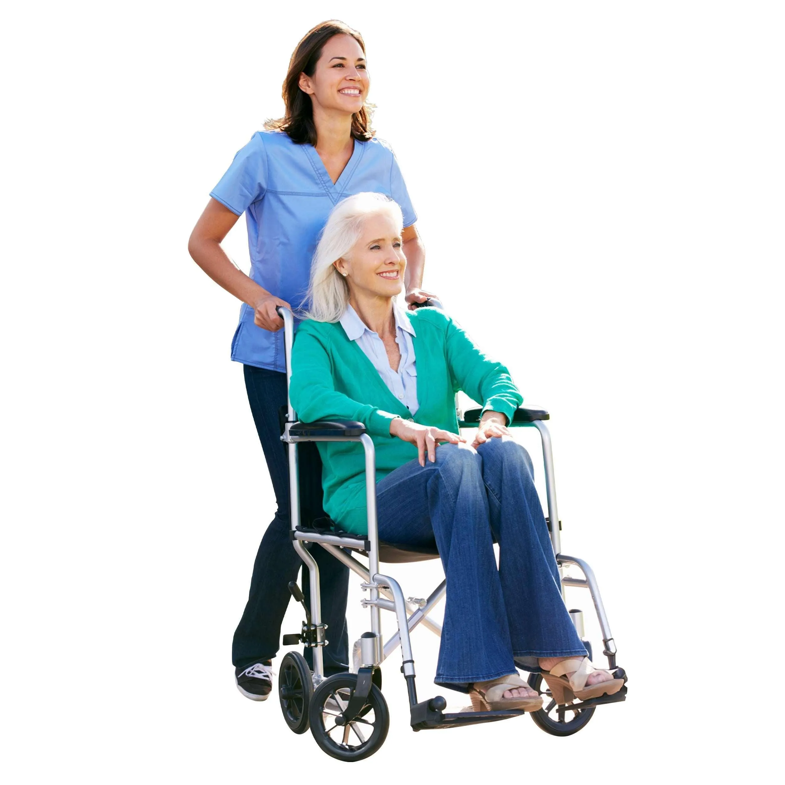 Astra Steel Transport Wheelchair - 19"