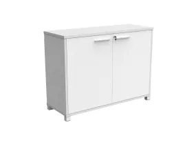 Axis 2 Doors Credenza Storage Unit - White