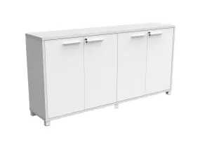 Axis 4 Doors Credenza Storage Unit - White