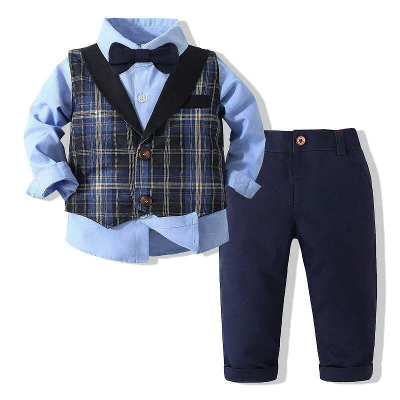 Baby Boys Formal Blazer Wedding Costume Set