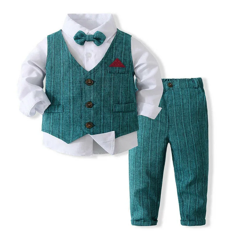 Baby Boys Formal Blazer Wedding Costume Set