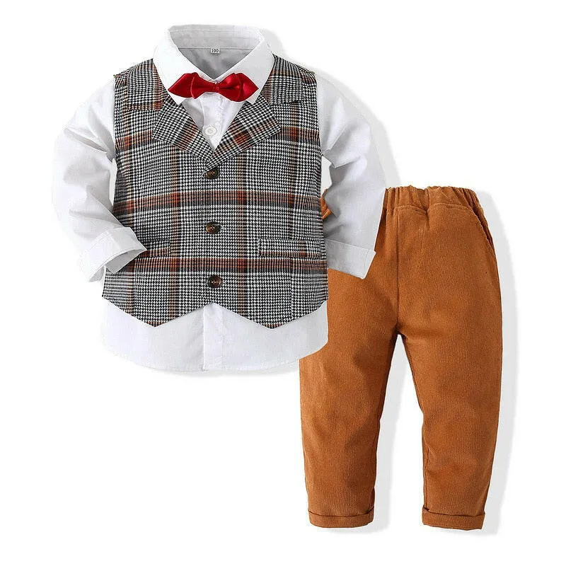 Baby Boys Formal Blazer Wedding Costume Set