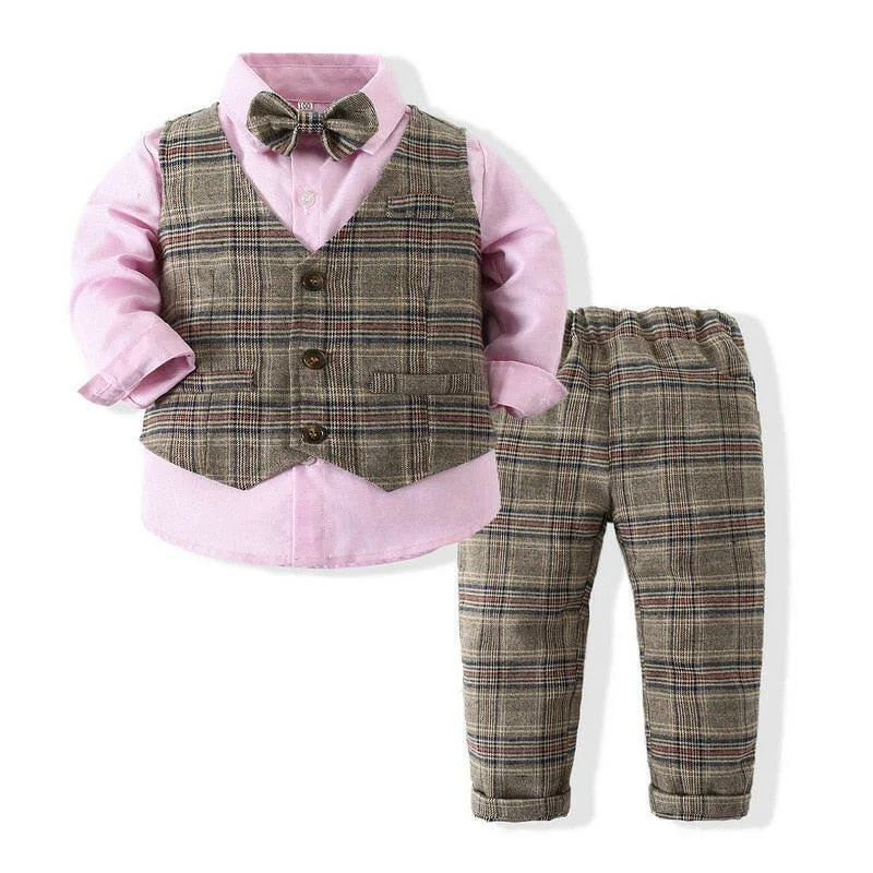 Baby Boys Formal Blazer Wedding Costume Set