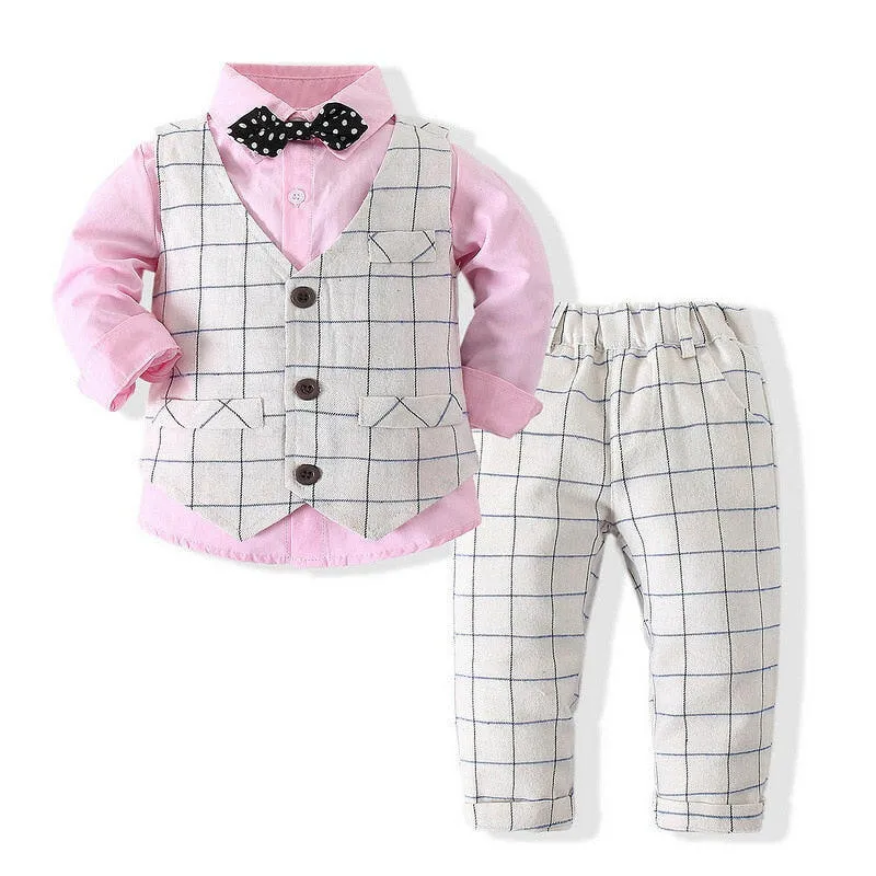 Baby Boys Formal Blazer Wedding Costume Set