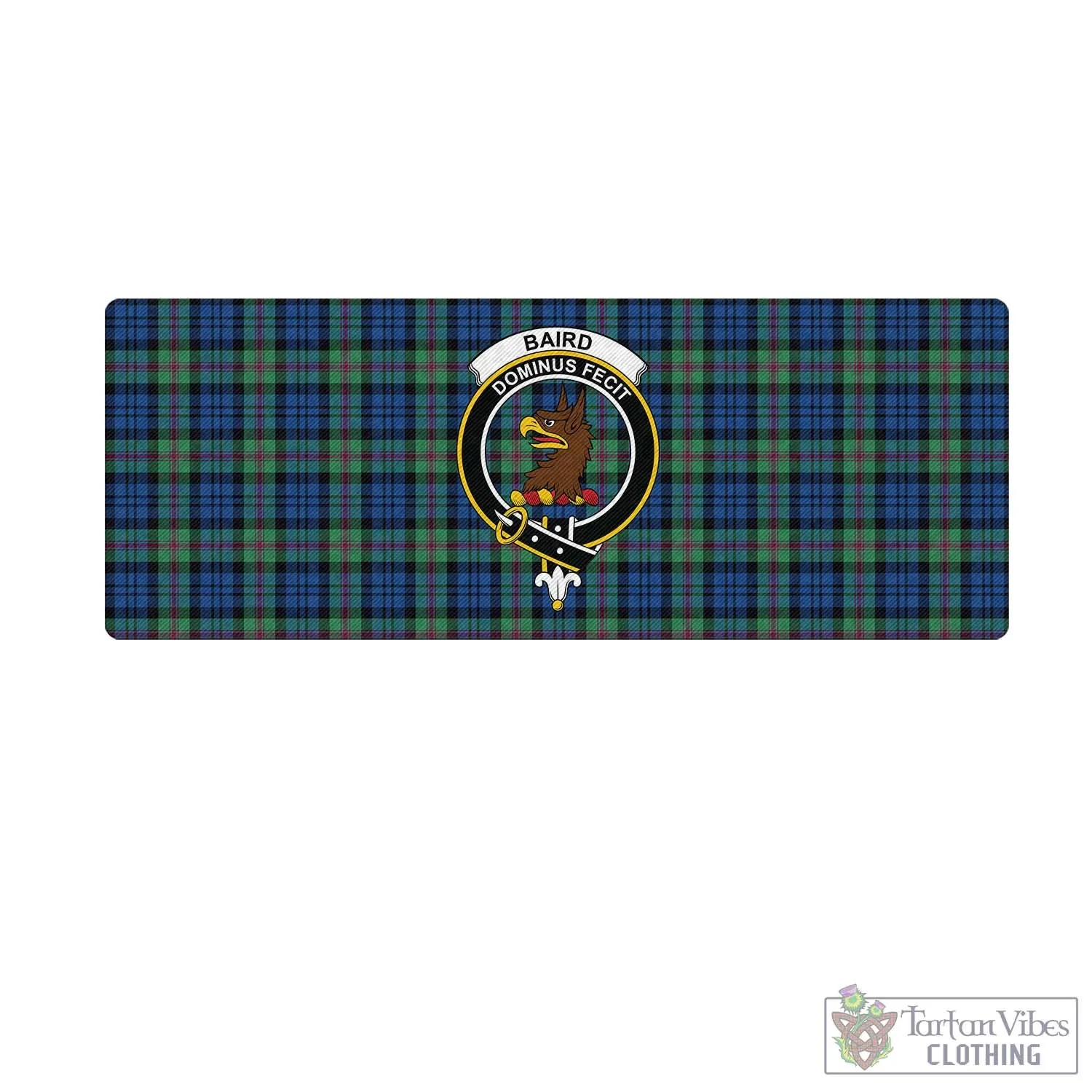 Baird Ancient Tartan Mouse Pad with Family Crest