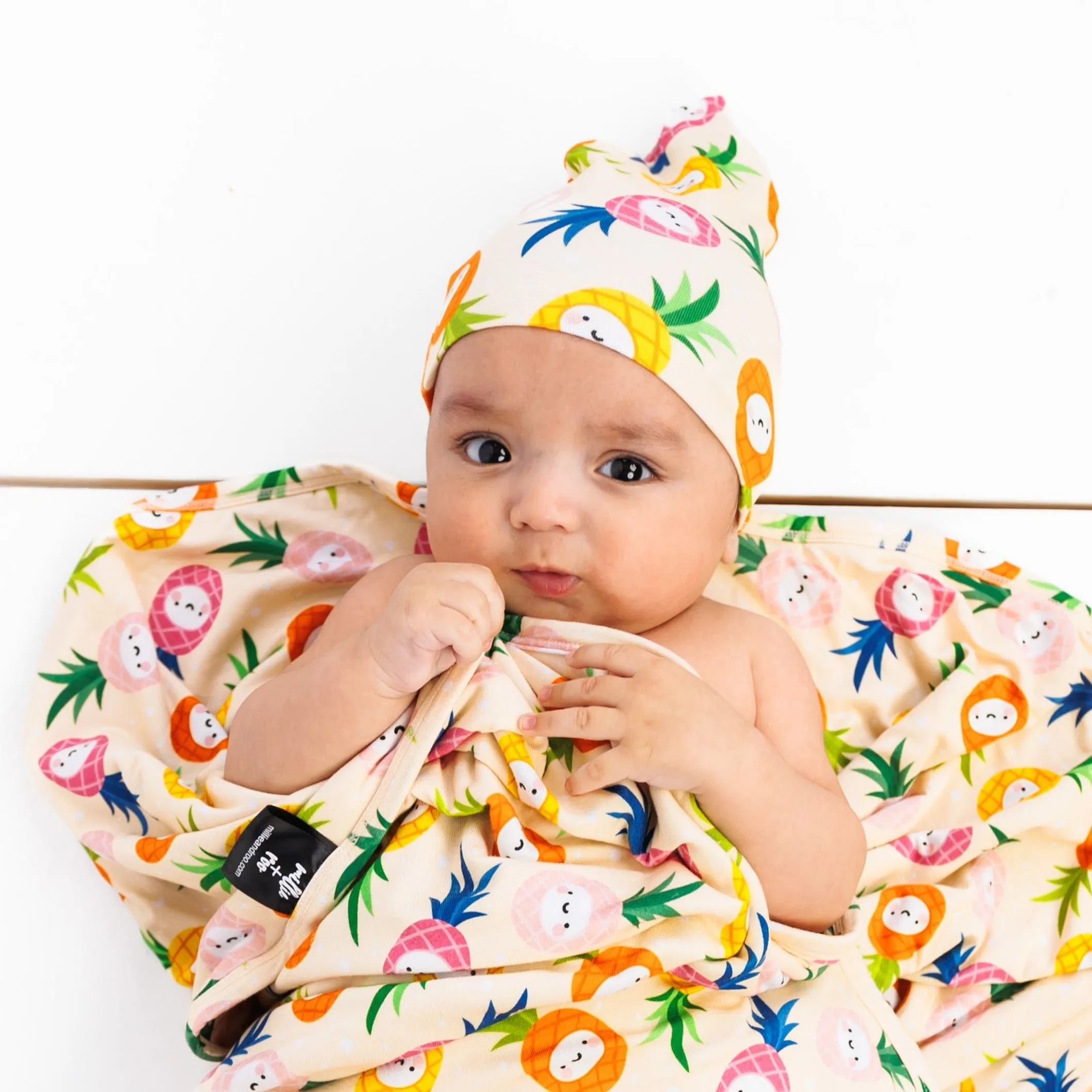 BAMBOO KNOT BEANIE- Kawaii Pineapple