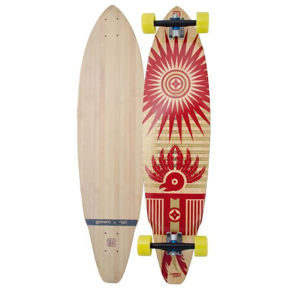 Bamboo Maya 38 Square Tail Quetzel Longboard (East) Complete