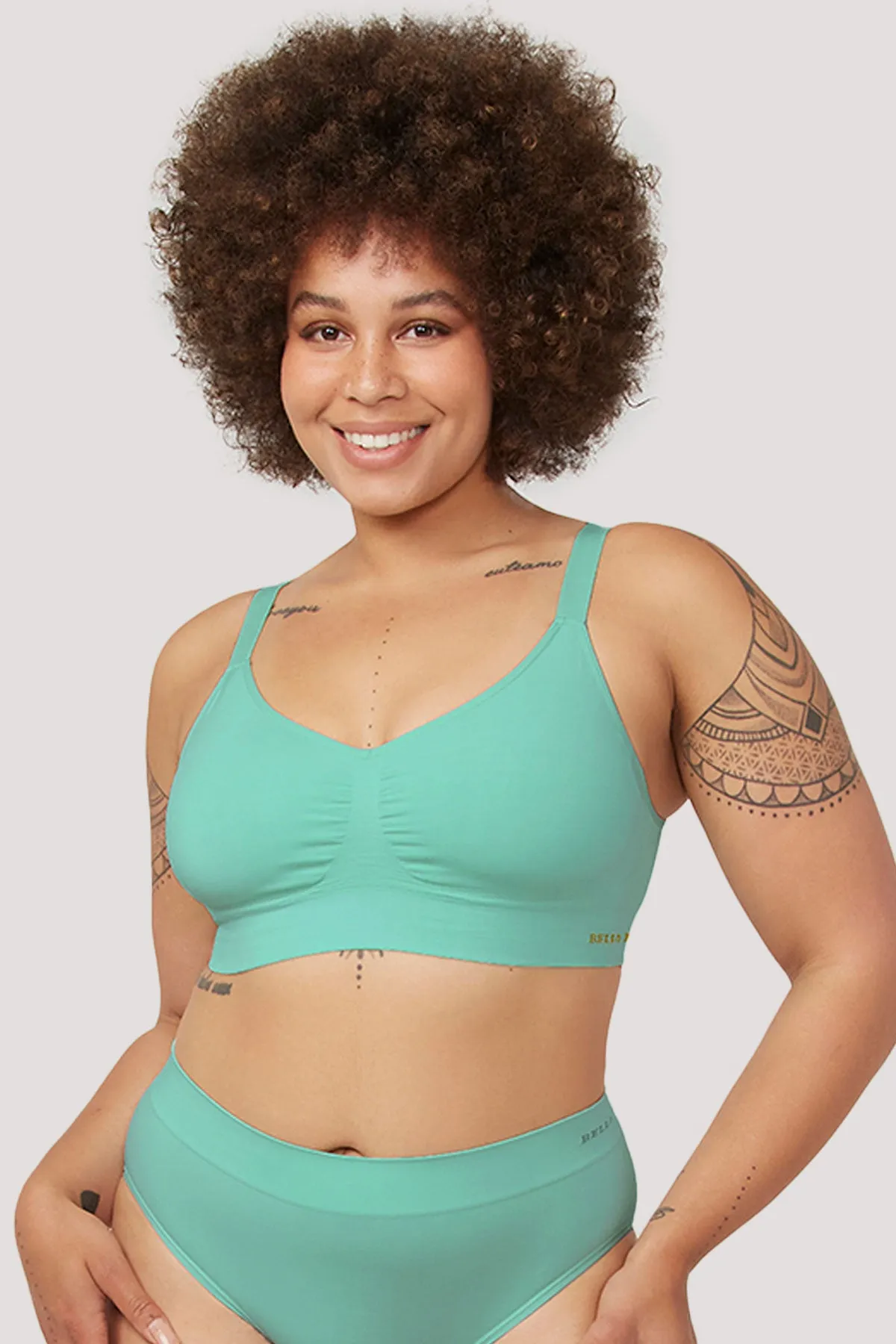 Bella Bamboo Ultimate Adjustable Crop Bra 3pk - No Returns