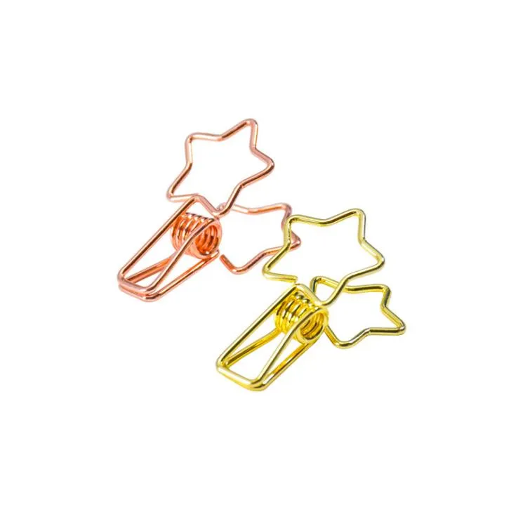 Binder Clips - Gold and Rose Gold - Set of 6