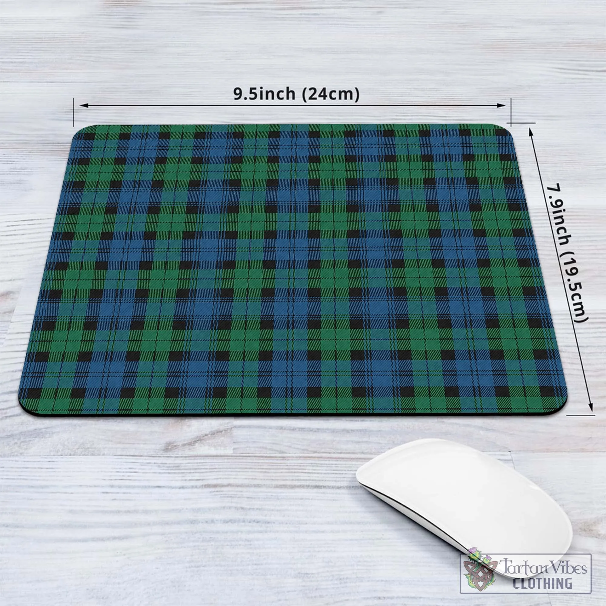 Black Watch Ancient Tartan Mouse Pad