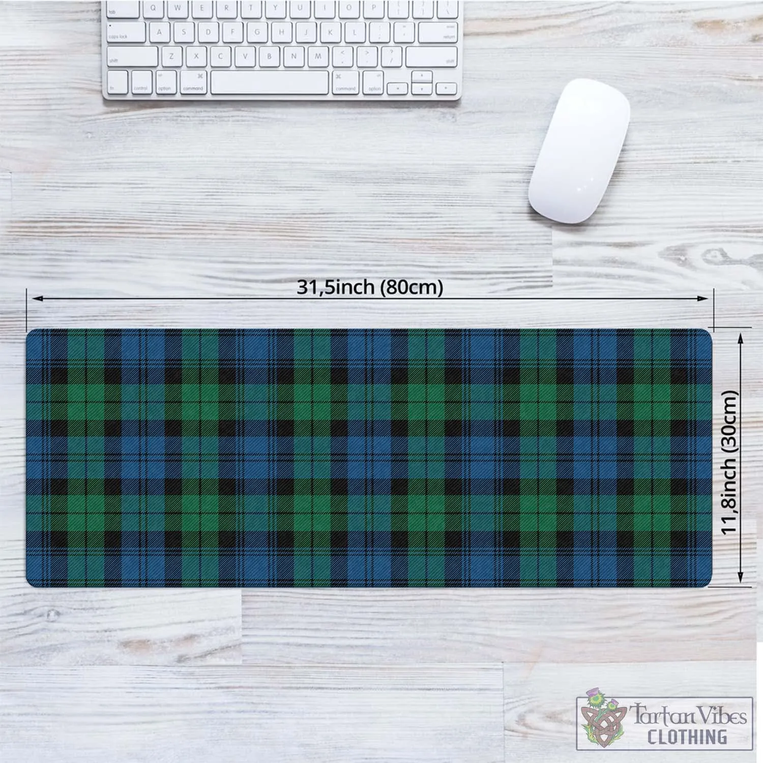 Black Watch Ancient Tartan Mouse Pad