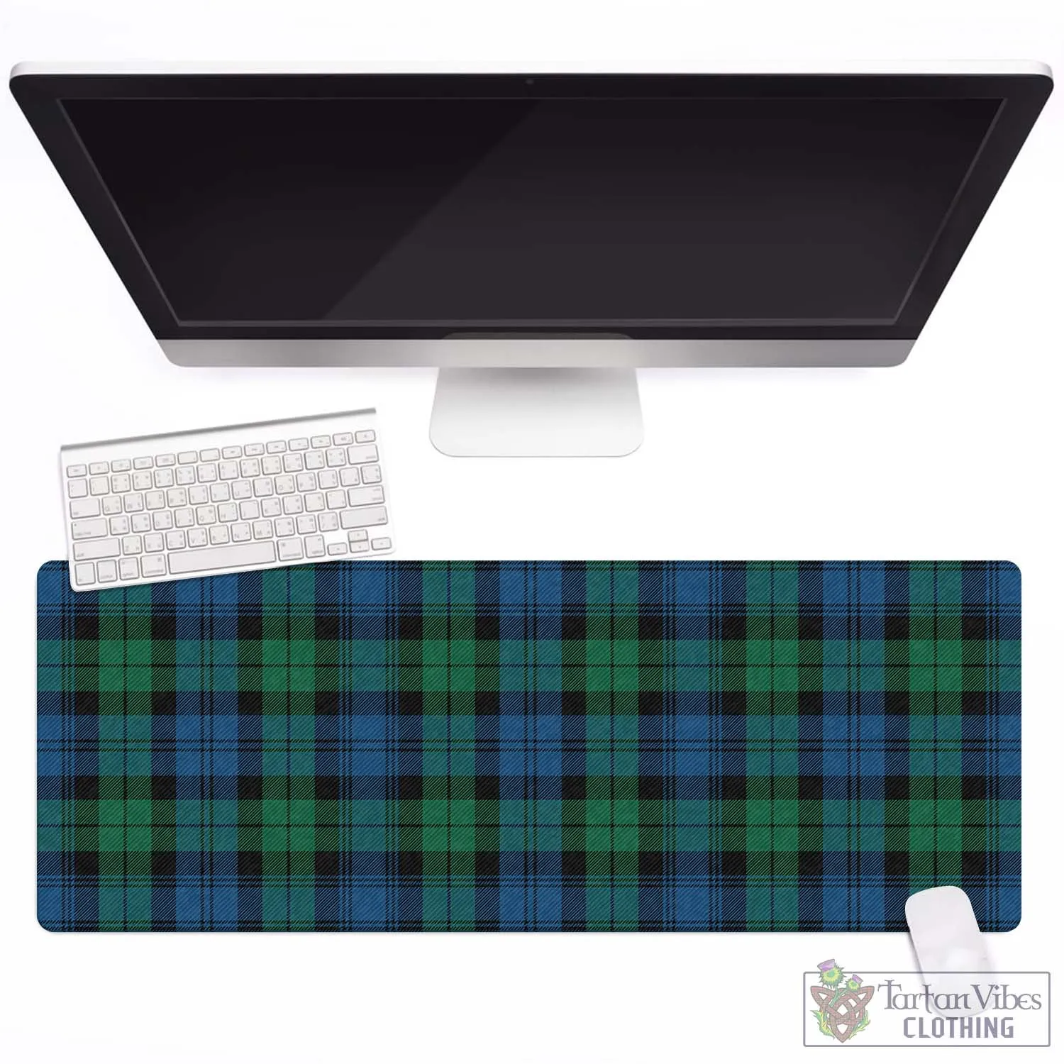 Black Watch Ancient Tartan Mouse Pad