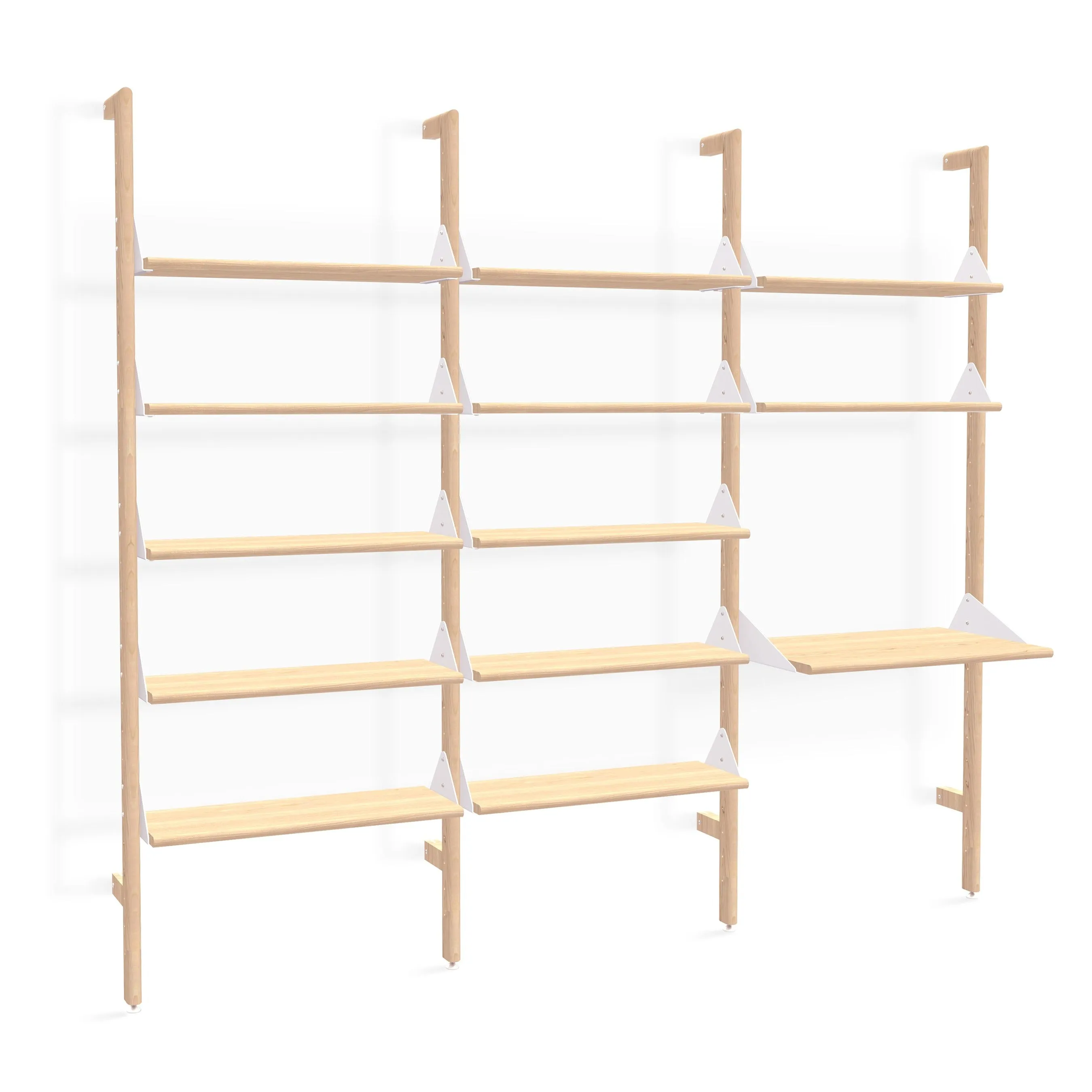 Branch-3 Shelving Unit with Desk