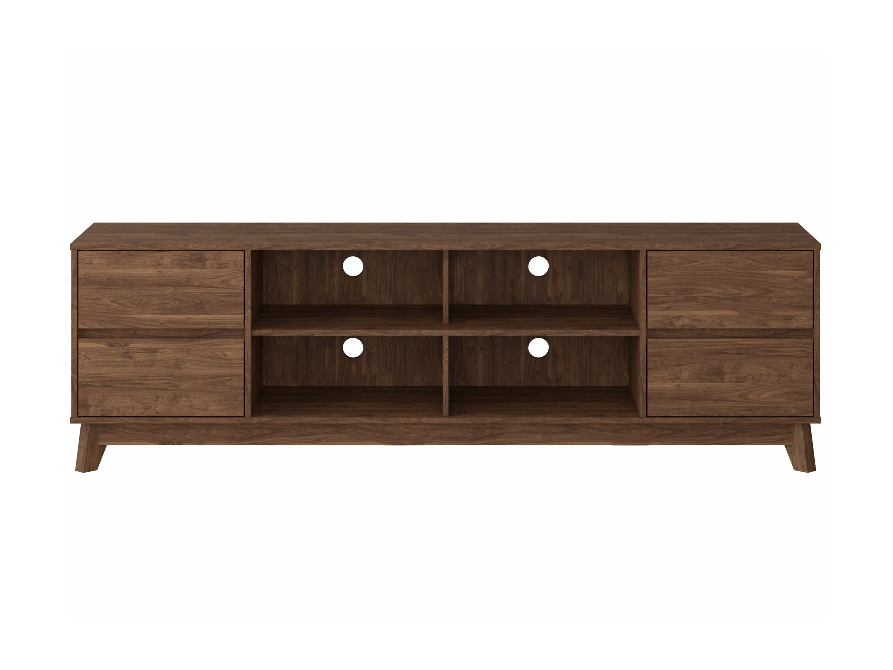 Brown Modern TV Stand, TVs up to 85"