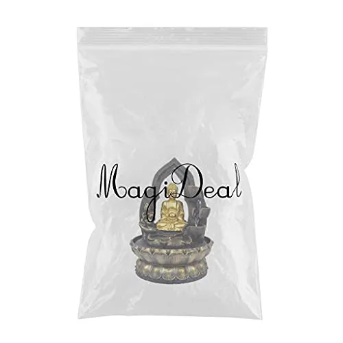 CALANDIS Thai Buddha Table Water Fountain Resin Indoor Fengshui Meditation Relax