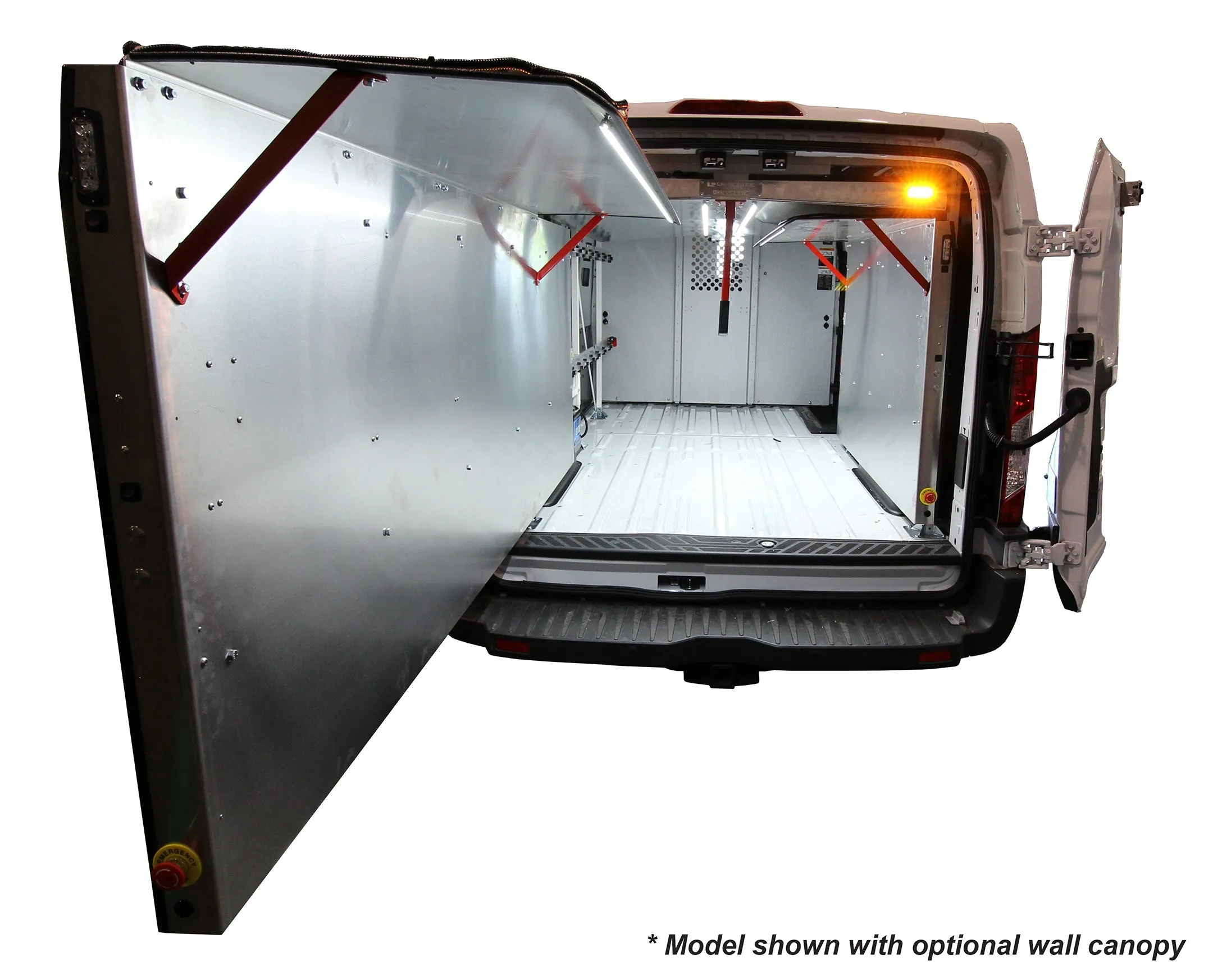 CargoGlide WSST301-23 Van Storage Sliding Platform Wall