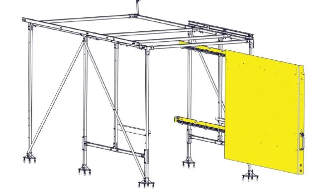 CargoGlide WSST302-23 Van Storage Sliding Platform Wall