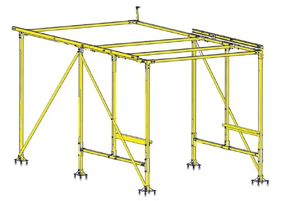 CargoGlide WSST310-23 WallSlide Framework Only for Chevrolet Silverado 2500-3500 8 ft Bed 23" Roof