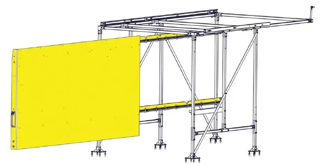 CargoGlide WSST321-23 Van Storage Sliding Platform Wall