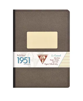 Clairefontaine Clothbound Ruled Notebook in Black - 5.75 x 8.25