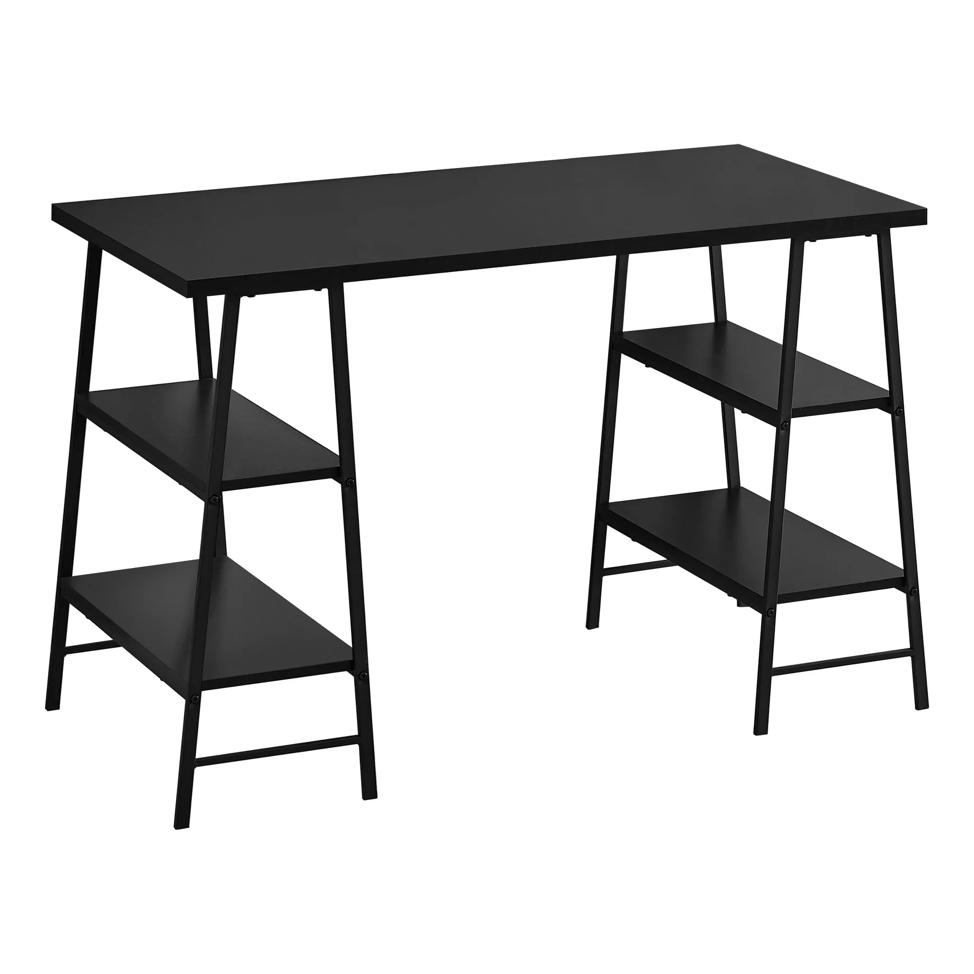 Computer Desk - 48"L / Black / Black Metal