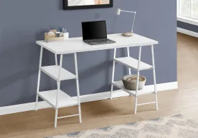 Computer Desk - 48"L / White / White Metal