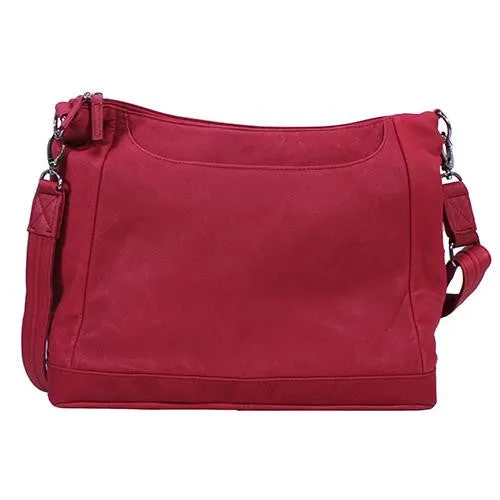 Concealed Carry Large Hobo Handbag - Red