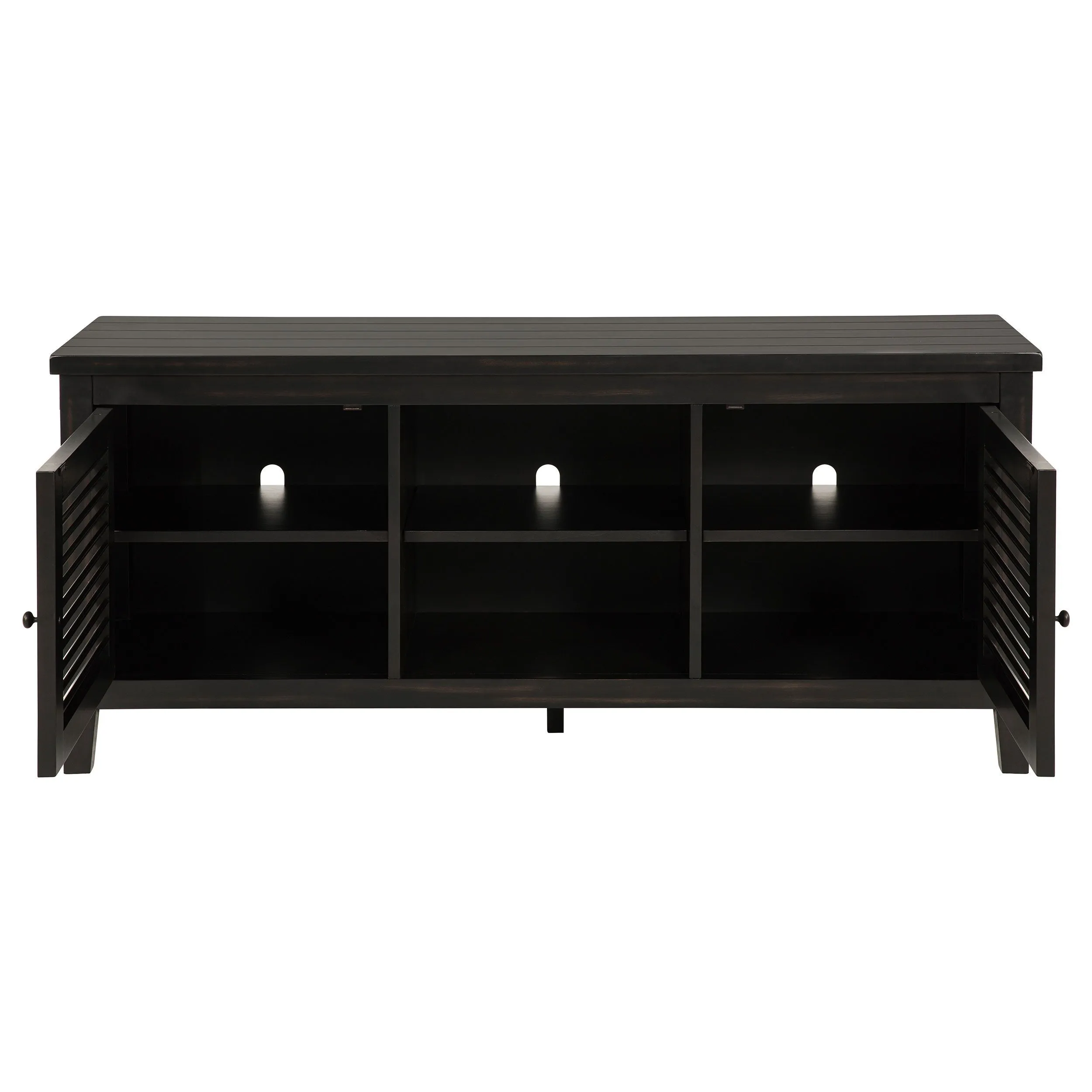 Concord - 2-Door 60" TV Stand Console - Distressed Java