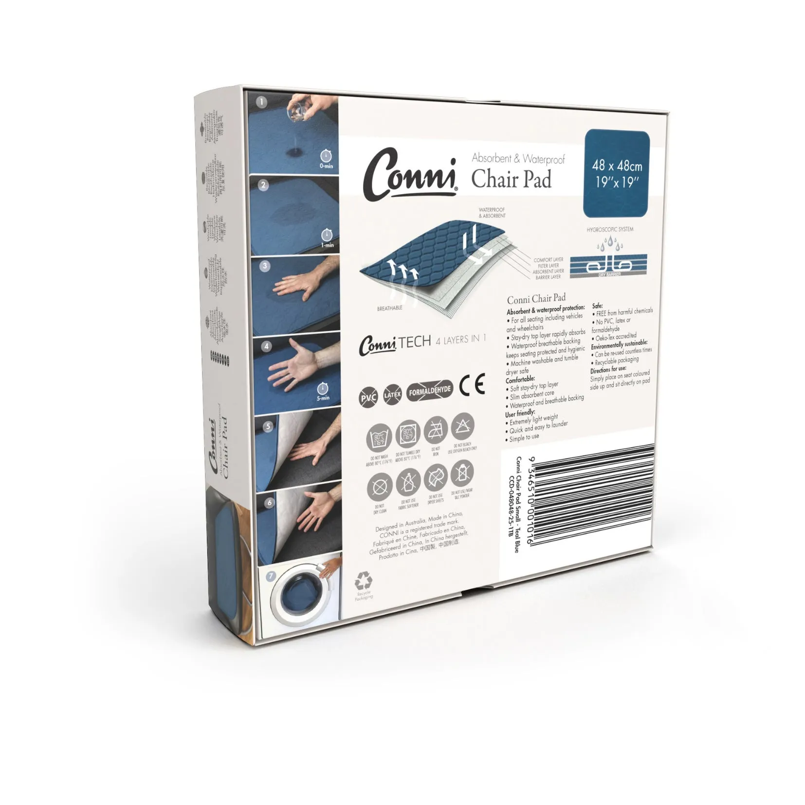 Conni Chair Pad Small - Teal Blue (1)