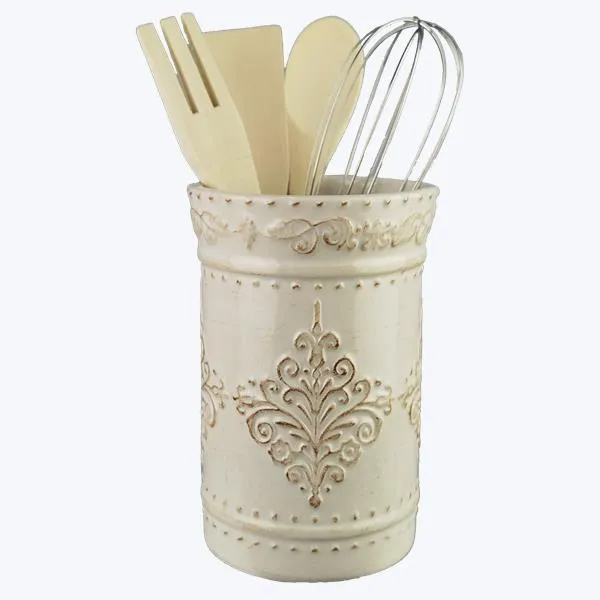 Country French Riviera Ceramic Utensil Holder