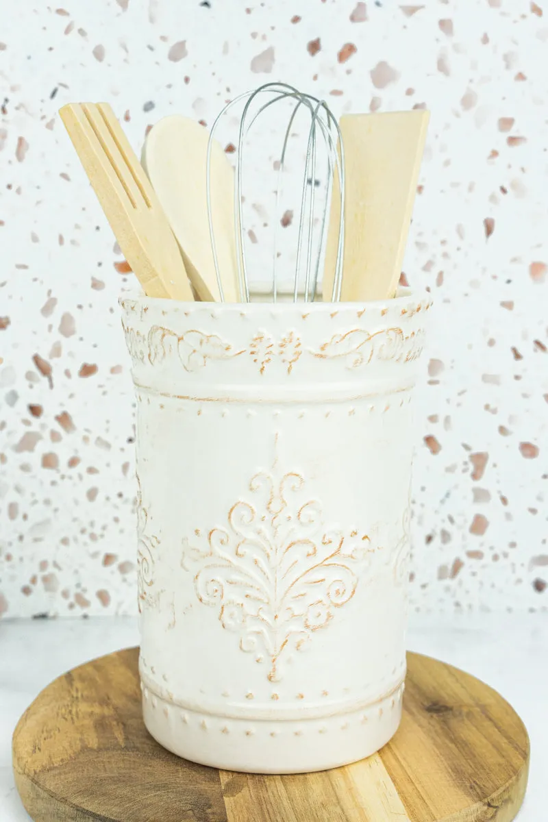 Country French Riviera Ceramic Utensil Holder