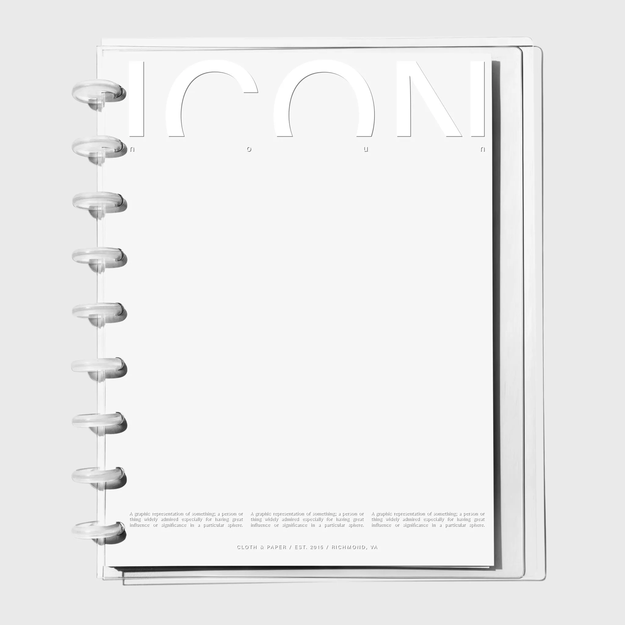 Crystal Clear Notebook Cover | Icon | HP Classic