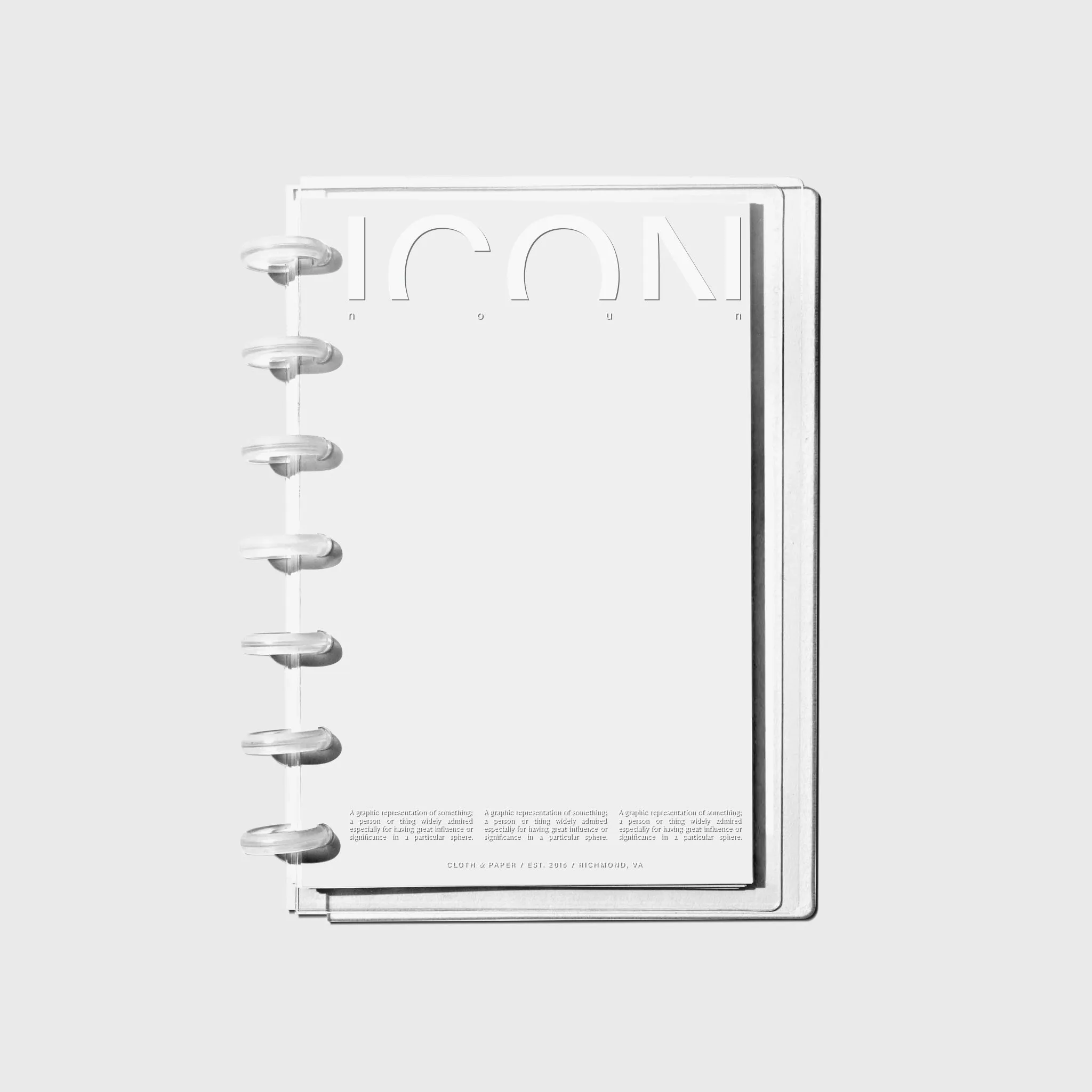 Crystal Clear Notebook Cover | Icon | HP Mini